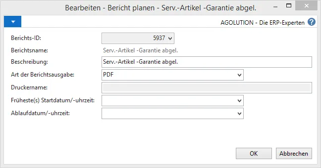 Service-Artikel-Garantie abgelaufen - Drucken - Plan&hellip;