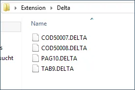 Ordnerstruktur Delta 2