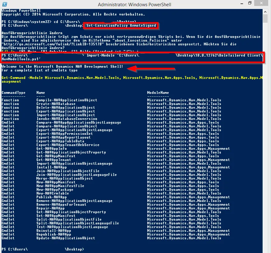 Dynamics NAV Development Shell