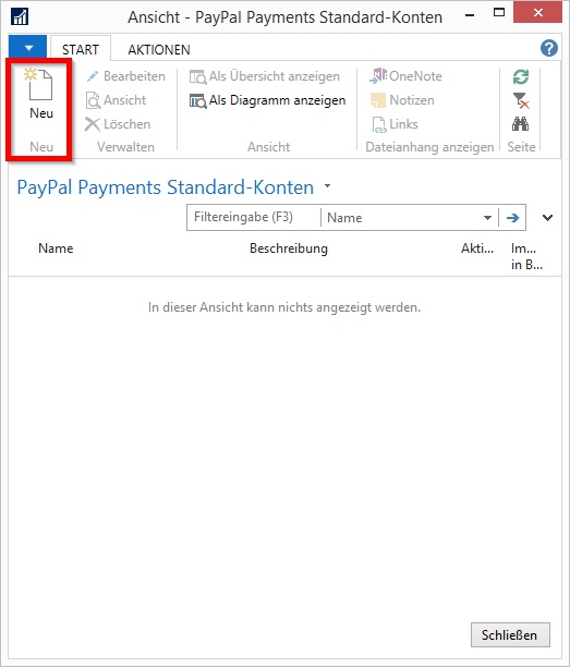Paypal Payments Standard-Konten - Neu