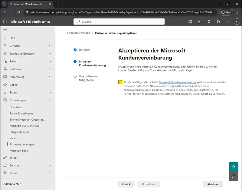 Microsoft 365 Admin Center