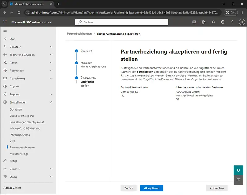 Microsoft 365 Admin Center