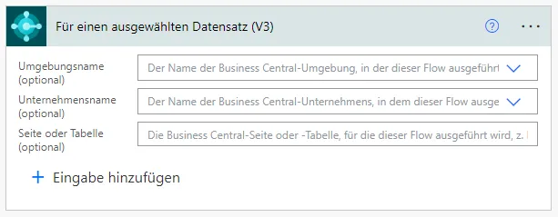 Trigger fuer einen ausgewaehlten Datensatz