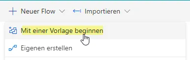 Neuen Flow erstellen