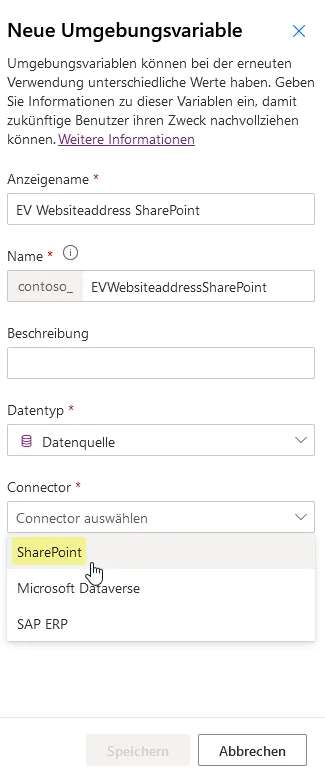 Connector Sharepoint