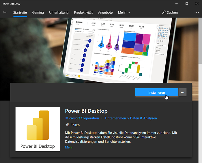 Microsoft Store - Power BI Desktop