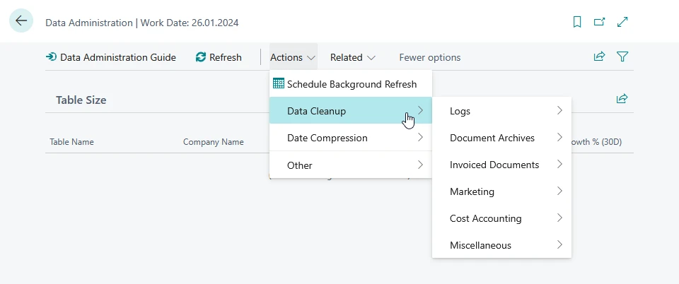 Data Cleanup