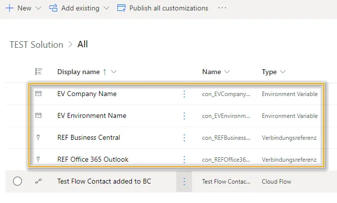 Test Solution with References and Variables